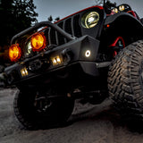 KC HiLiTES Cyclone V2 2.2in. LED Accessory Light 5w Flood Beam (Single) - Clear Lens - 1358