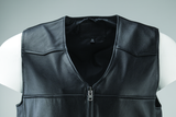 River Road Plains Leather Vest Black - Small - 094405
