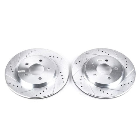 Power Stop 05-14 Ford Mustang Rear Evolution Drilled & Slotted Rotors - Pair - AR8174XPR
