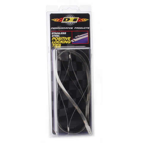 DEI Stainless Steel Positive Locking Tie 1/2in (12mm) x 14in - 4 per pack - 10212