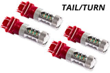 Diode Dynamics 07-13 GMC Sierra 1500 Rear Turn/Tail Light LED 3157 Bulb HP11 LED - Red Set of 4 - DD0051Q