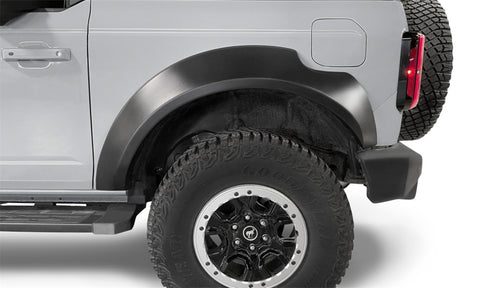 Bushwacker 21-22 Ford Bronco (2 Door) Extend-A-Fender Style Fender Flares - 4pc Smooth - 20966-02