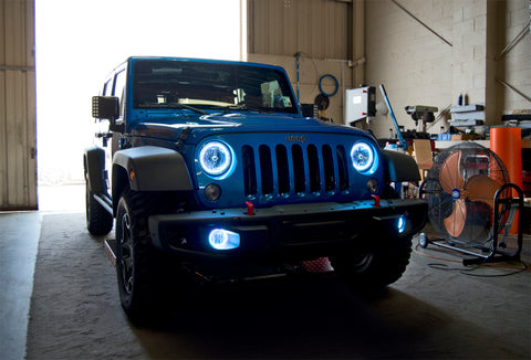 Oracle Jeep Wrangler 07-17 Halo Kit - ColorSHIFT w/ 2.0 Controller - 2665-333