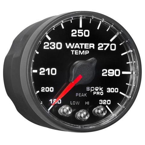 Autometer Spek-Pro - Nascar 2-1/16in Water Temp 180- 320F Bfb Ecu - P552328-N1