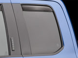WeatherTech 2015+ Ford F-150 SuperCab Rear Side Window Deflectors - Dark Smoke - 83765