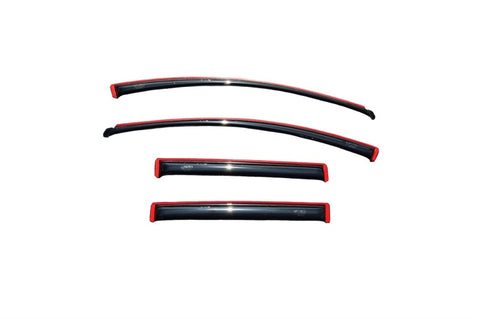 AVS 07-14 Ford Edge Ventvisor In-Channel Front & Rear Window Deflectors 4pc - Smoke - 194141
