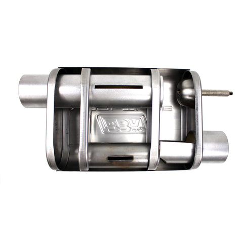 BBK VariTune Adjustable Performance Muffler 2-1/2 Offset/Offset Stainless Steel - 31015