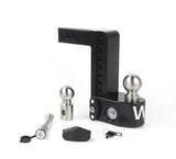 Weigh Safe 8in Drop Hitch w/Built-in Scale & 2in Shank (8K/12.5K GTWR) w/WS05 - Black Cerakote - WS8-2-KA-CER-BLA