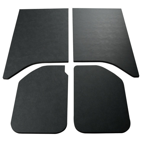 DEI 11-18 Jeep Wrangler JK 2-Door Boom Mat Headliner - 4 Piece - Black Leather Look - 50160