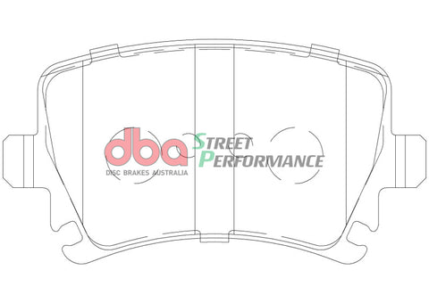 DBA 06-09 Audi A3 Rear SP Performance Brake Pads - DB1865SP