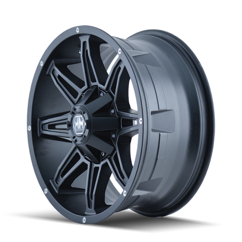 Mayhem 8090 Rampage 20x9 / 8x180 BP / 18mm Offset / 124.1mm Hub Matte Black Wheel - 8090-2978MB18