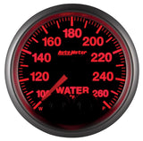 Autometer Elite 52mm 100-260 Degrees F Water Temperature Peak and Warn Gauge w/ Electronic Control - 5654
