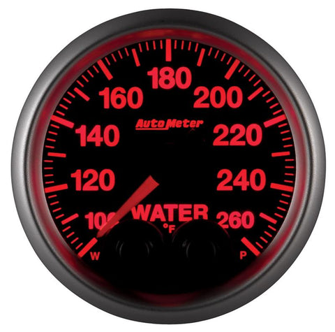 Autometer Elite 52mm 100-260 Degrees F Water Temperature Peak and Warn Gauge w/ Electronic Control - 5654