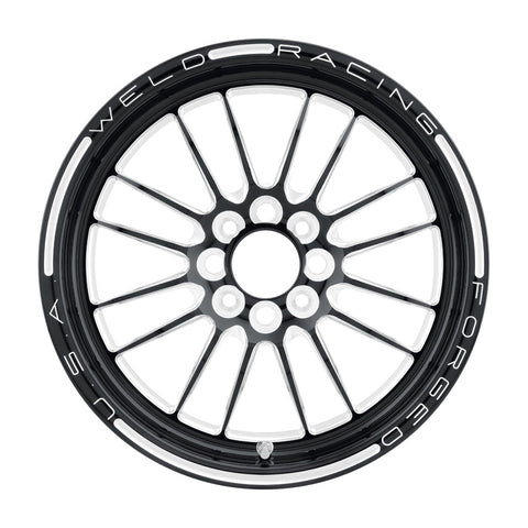 Weld Tuner Import 15x3.5 / 4x100mm BP / 2.25in. BS 1-Piece Black Wheel - 778B-15022