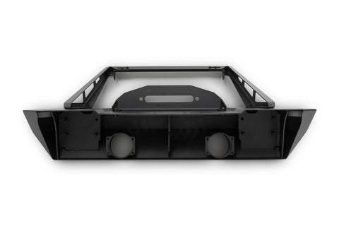 DV8 Offroad 07-23 Jeep Wrangler/Gladiator JT/JK/JL FS-25 Stubby Front Bumper w/Plated Bull Bar - FBJL-06