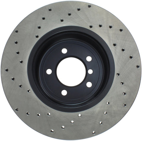 StopTech 04-10 BMW 5-Series & 6-Series Drilled Left Front Rotor - 128.34071L