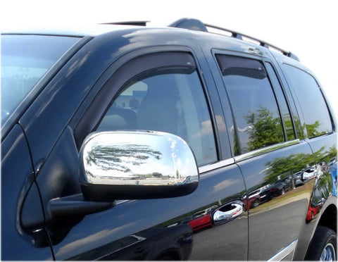 AVS 07-10 Chrysler Aspen Ventvisor In-Channel Front & Rear Window Deflectors 4pc - Smoke - 194344
