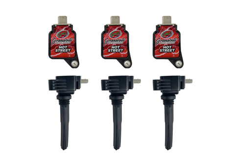 Granatelli 17-18 Ford EcoBoost 3.5TT Hi-Perf Coil-On-Plug Wire Conn Kit w/Coil Packs (45K Volts) - 26-0560HS