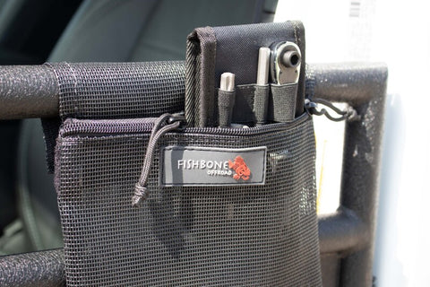 Fishbone Offroad 2018+ Jeep Wrangler JL 2 Door Tube Door Storage Bag - FB55272