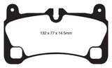 EBC 08 Porsche Cayenne 4.8 Turbo Yellowstuff Rear Brake Pads - DP41836R