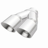 MagnaFlow Double Wall 3in Dual Round Polished Tip 2.25in Inlet - 35226