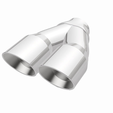 MagnaFlow Double Wall 3in Dual Round Polished Tip 2.25in Inlet - 35226
