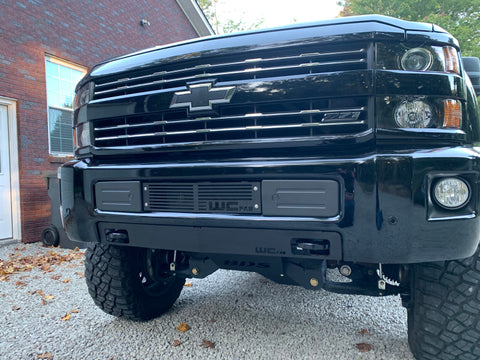 Wehrli 15-19 Chevrolet 2500/3500 Front Bumper Valance Filler Panel Kit w/Tow Hooks - Texture Black - WCF100427-FTB