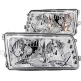 ANZO 1981-1991 Mercedes Benz S Class W126 Crystal Headlights Chrome - 121157