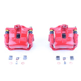 Power Stop 01-05 Mazda Miata Front Red Calipers w/Brackets - Pair - S2812