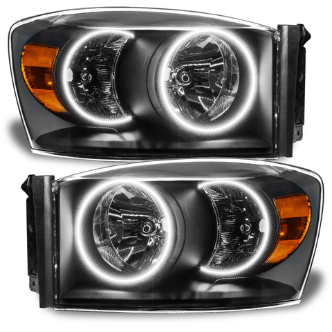 Oracle 07-08 Dodge Ram SMD HL - Black - White - 8187-001