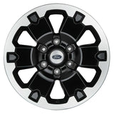 Ford Racing 19-21 Ranger 18x8in 4 Wheel Kit w/TPMS - Gloss Black w/ Machined Face - M-1007K-DC18X8BMF