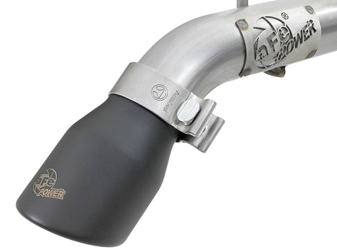 aFe MACH Force-Xp Axle-Back Exhaust System w/Black Tip 18-20 Jeep Wrangler L4-2.0T / V6-3.6L - 49-48070-1B
