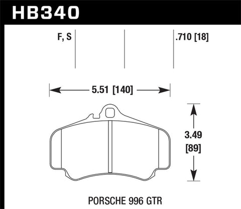 Hawk HPS Street Brake Pads - HB340F.710