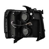 AlphaRex 07-13 Chevy 1500 LUXX LED Proj Headlights Plank Design Chrome w/ Activ Light/Seq Signal/DRL - 880222