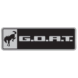 Ford Racing Bronco/Bronco Sport G.O.A.T. Badge - Black/Chrome - M-1447-GOAT