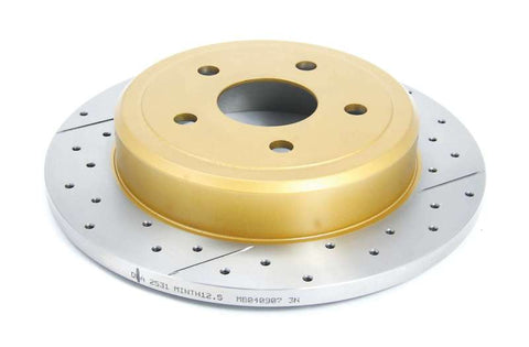 DBA 06-10 Jeep Commander Rear Drilled & Slotted Street Series Rotor - 2531X