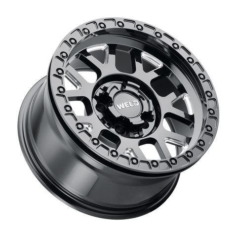 Weld Off-Road W902 17X9.0 Cinch Beadlock 5X127 5X139.7 ET-12 BS4.50 Gloss Black MIL 87.1 - W90279057450