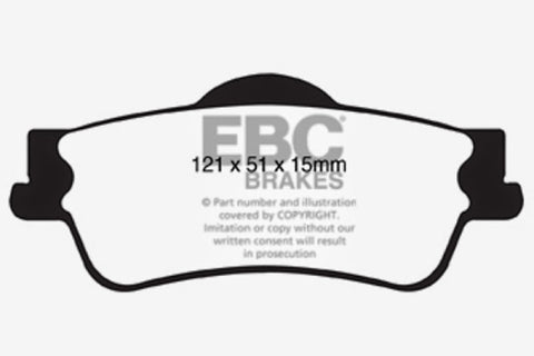 EBC 08-10 Pontiac G8 3.6 Bluestuff Rear Brake Pads - DP51834NDX