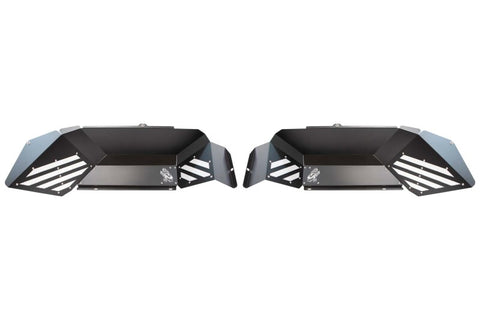 Fishbone Offroad 2020+ JT Gladiator Rear - Black Aluminum Inner Fenders - FB33211R