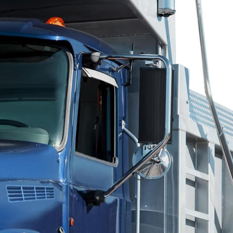 AVS 80-96 Ford Bronco Ventshade Extra Wide 2pc - Silver - 52068