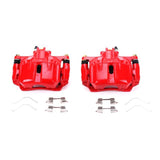 Power Stop 12-15 Honda Civic Front Red Calipers w/Brackets - Pair - S6764