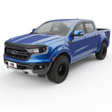 EGR 19-22 Ford Ranger In-Channel Window Visors Front/Rear Set Matte Black Crew Cab - 573555