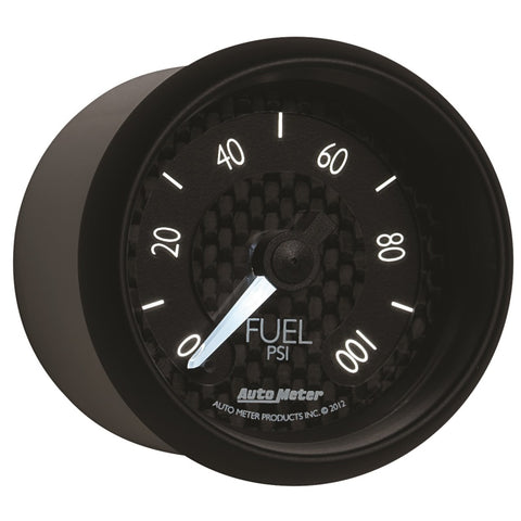 Autometer GT Series 52mm Full Sweep Electronic 0-100 PSI Fuel Pressure Gauge - 8063