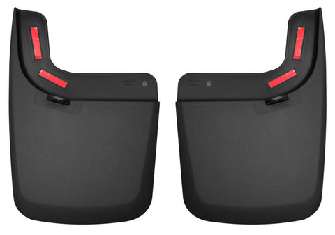 Husky Liners 17 Ford F-250 Super Duty / F-350 Super Duty Rear Mud Guards (w/ Flares) Black - 59471