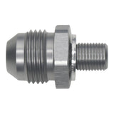 DeatschWerks 8AN Male Flare to M10 X 1.0 Male Metric - Anodized Titanium - 6-02-0621