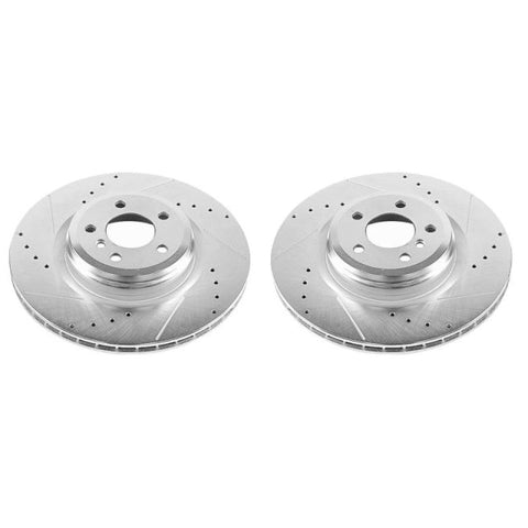 Power Stop 10-15 BMW 550i GT Rear Evolution Drilled & Slotted Rotors - Pair - EBR1221XPR