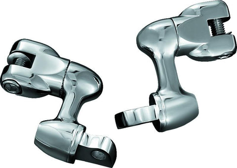 Kuryakyn 2in Adjustable Lockable Offsets With Male Mount Adapter Chrome - 4556