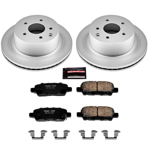 Power Stop 11-19 Nissan Leaf Rear Z17 Evolution Geomet Coated Brake Kit - CRK6761