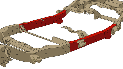Rust Buster Avalanche/Suburban/Yukon Center Frame Repair Kit - Left - RB7401L