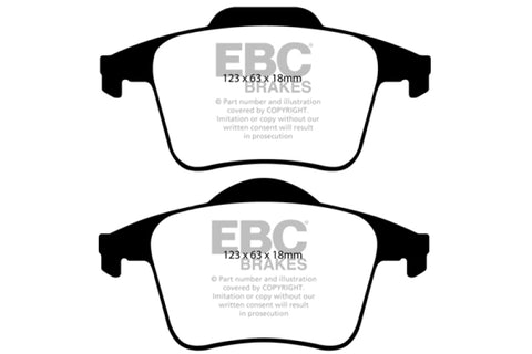EBC 03-07 Volvo XC90 2.5 Turbo Yellowstuff Rear Brake Pads - DP41680R